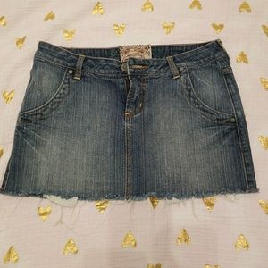 Juniors Jean mini skirt
